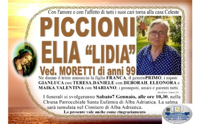 Piccioni Elia “Lidia”